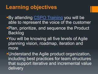 Cspo Training Certification Ppt