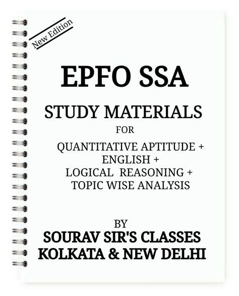 Buy STUDY NOTES MATERIALS FOR EPFO SSA EXAMINATION PACK OF 4 BOOKS