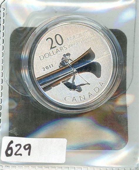 Twenty Dollar Silver Coin Canada Canoe Canada Mint Coin 2011