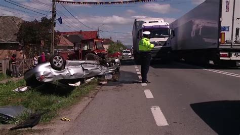 Accident Grav Provocat De Un Sofer Care A Vrut Sa Depaseasca O Coloana