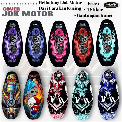 Jual Cover Jok Motor Amv Motif Sarung Jok Motor Waterproof Anti