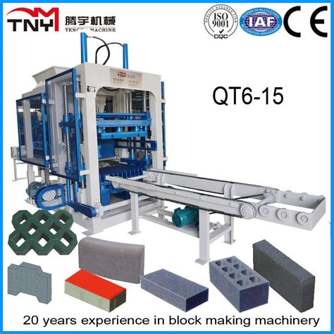 Automatic Qt6 15 Concrete Hollow Block Solid Brick Interlocking Paver