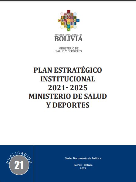 Ministerio De Salud Y Deportes De Bolivia Plan Estrat Gico