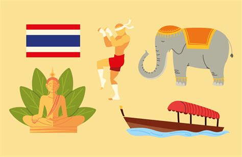 thailand culture tradition 4060075 Vector Art at Vecteezy