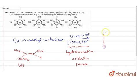 Which Of The Following Is Among The Major Products Of The Reaction Of