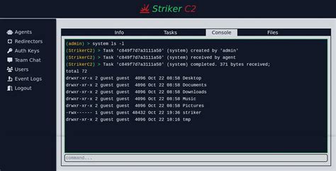 Striker Command And Control Penetration Testing Tools Ml And Linux