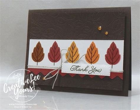 A Card With Some Leaves On It