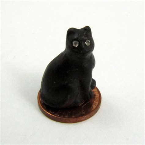 Art Deco Lucky Black Cat Charm Cracker Jack Cracker Charm Etsy Cat Charm Black Cat Cat