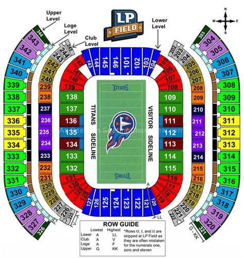 Nissan Stadium Nashville Seating Chart Stadium Seating Chart