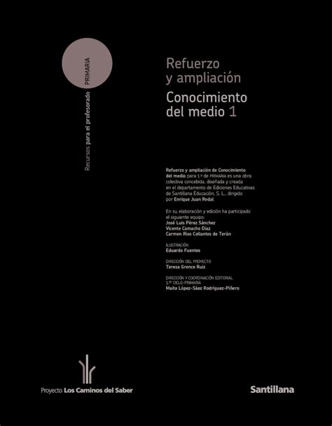 Pdf Conocimiento Del Medio 1 Refuerzo Y Ampliación Santillana