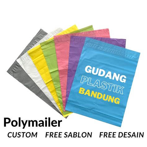 Jual Sablon Plastik Polymailer Custom X Cm Shopee Indonesia