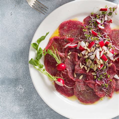 Carpaccio De Veau Avec Vinaigre Balsamique Maison Migusto