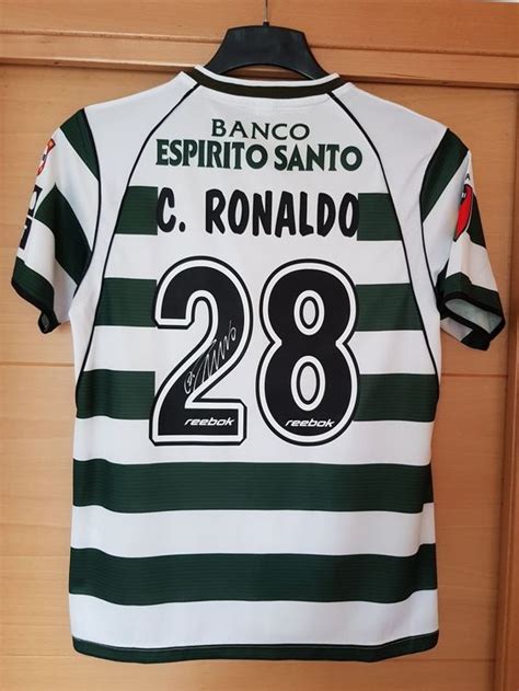 Cristiano Ronaldo Sporting Lissabon Home Trikot Signiert Kaufen