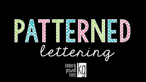 Kg Fonts Tutorial Patterned Lettering In Powerpoint Youtube