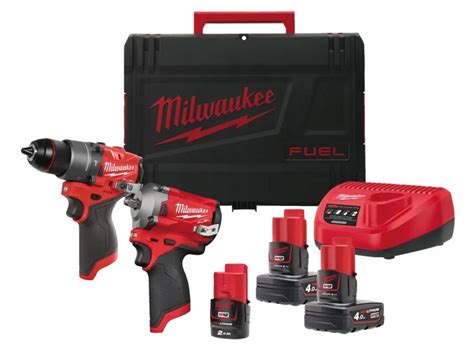 MILWAUKEE ZESTAW WKRĘTARKA KLUCZ UDAROWY M12 FPP2H2 423X 4933481027