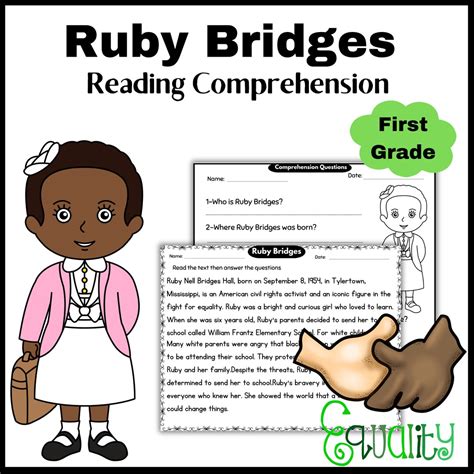 First Grade Reading Comprehension Passage Ruby Bridges Reading