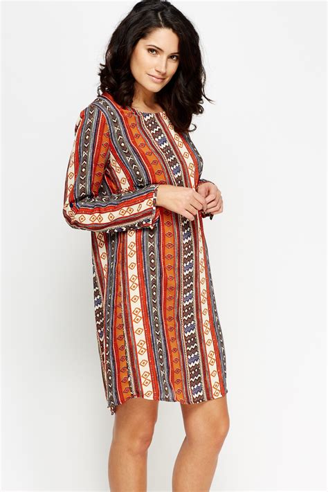 Aztec Print Tunic Dress Just 7