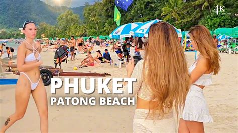 【4k🇹🇭】phuket Patongbeach Amazing Weather Walking Tour Youtube