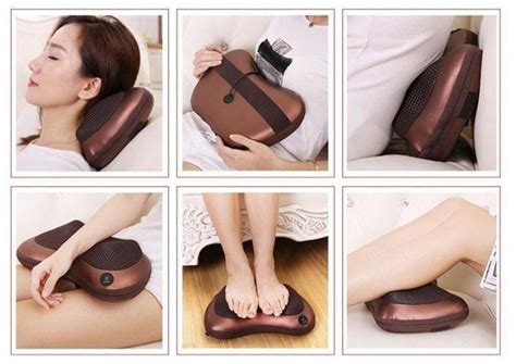 Массажная подушка Massage Pillow Инфракрасный роликовый массажер для ...