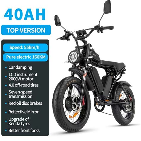 Q20 Pro E Bikes 20inch40 Fat Tire Electric Bicycle Hydraulic Brakes