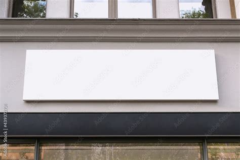 Blank Store Signage Sign Design Mockup Isolated Clear Shop Template