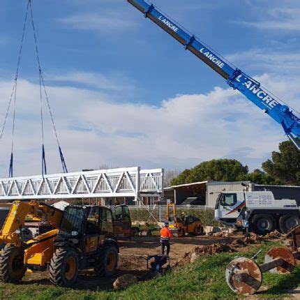 Passerelle Pi Tonne Aluminium Commune De Meze Pech Alu