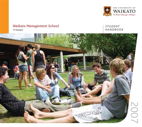 2007 Version Waikato Management School The University Of