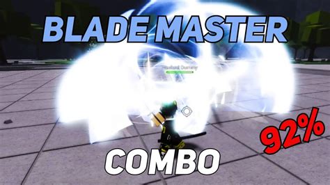 Cool Blade Master Combo In The Strongest Battlegrounds Youtube