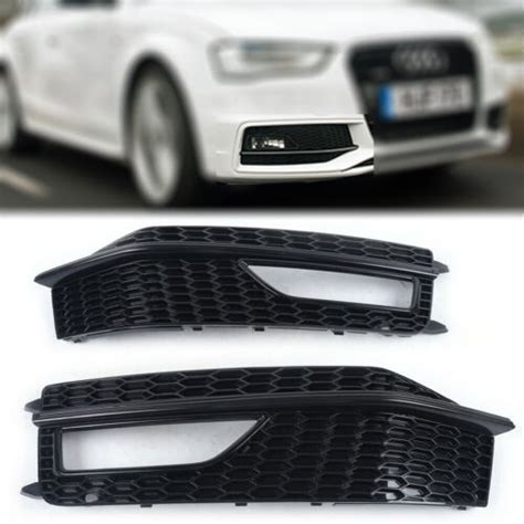 Front Bumper Fog Light Mesh Grille Grill Fit Audi A S Line S