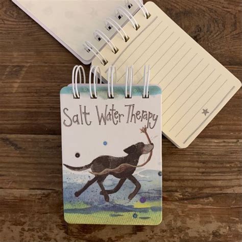 Salt Water Therapy Small Spiral Bound Notepad Alex Clark Art