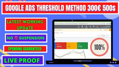 Google Ads Threshold Method Threshold Method