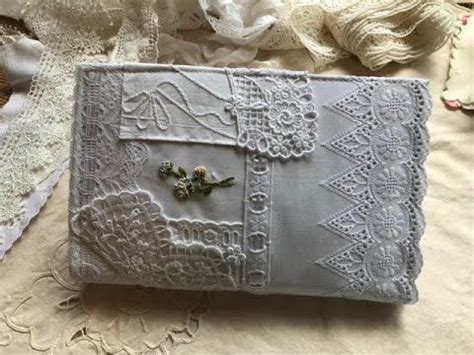 Lace Linen Embroideries Junk Journal Flip Through Vintage Style