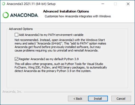 Installing On Windows Anaconda Documentation