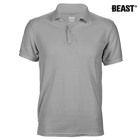 Misty Grey Mens Polo T Shirt Premium Menswear At Best Value Prices