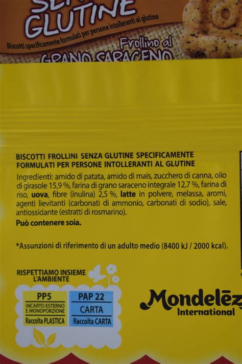 BISCOTTI AL GRANO SARACENO GR 240 ORO SAIWA La Favola Senza Glutine