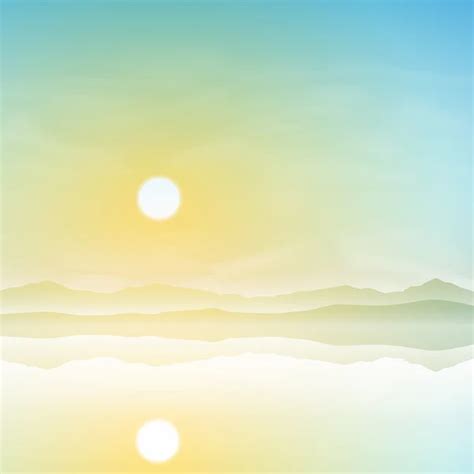 Misty Landscape Stock Vector Binkski