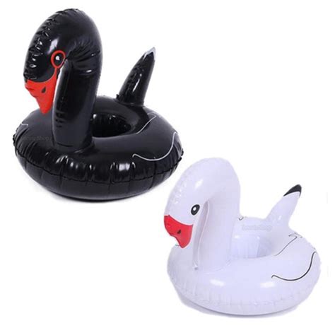 Inflable Salvavidas Cisne Negro Porta Vaso Alberca Jacuzzi Meses Sin