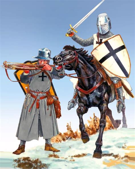 Knight And Crossbowman Of The Teutonic Order In Lithuania Crusader