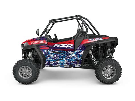 RZR XP 1000 2D Racing Kits déco Motocross Stickers Textiles