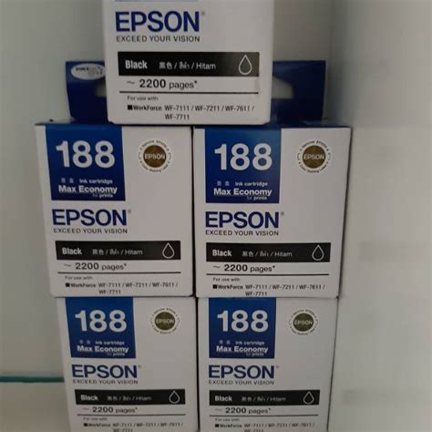 Jual Tinta Printer Epson 188 Black Original Indonesia Shopee Indonesia