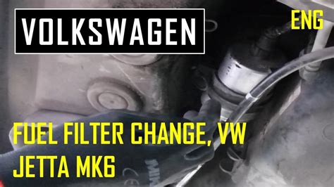 Vw Jetta Mk Fuel Filter Replacement Youtube