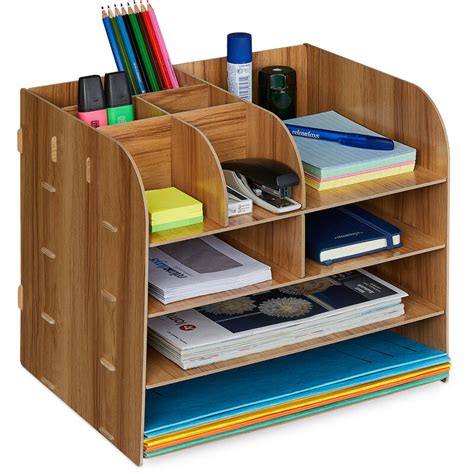 Preisvergleich für Relaxdays Schreibtisch Organizer mit