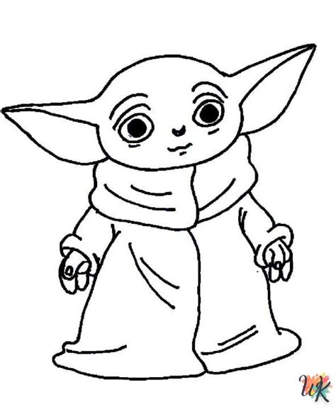 Disegni Di Baby Yoda Da Colorare Esplora Battaglie Nello Spazio