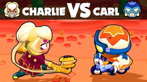 Charlie Vs Carl 1 Vs 1 Brawl Stars Youtube