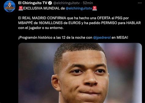 Real Madrid Hace Multimillonaria Oferta Por Kylian Mbappé Psg La