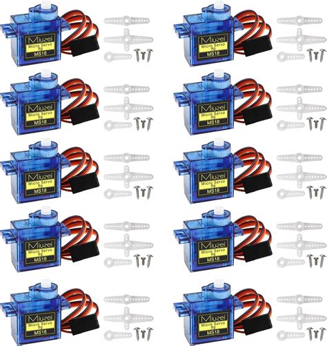 Sg90 Micro Servomotor De 0 31 Onzas Kit De Mini Servos Miuzei De