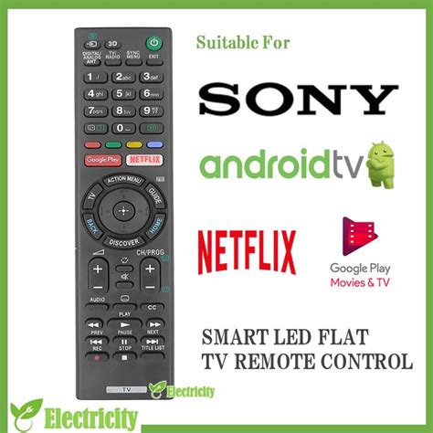 Sony Bravia Smart Flat Panel Led Tv Replacement Remote Control With