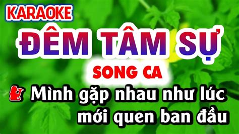 Karaoke ĐÊM TÂM SỰ Song Ca Nhạc Sống Ver 2 Karaoke Organ 9669 YouTube