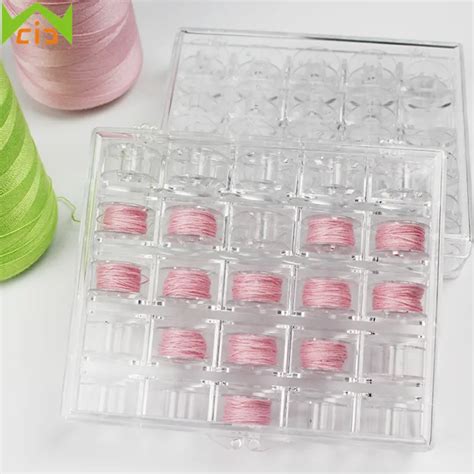 Aliexpress Buy Wcic Pcs Plastic Clear Empty Sewing Bobbins