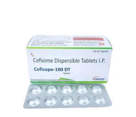 Cefixime Dispersible Tablet 100mg At Rs 830 Box Zifi 200mg Cefixime